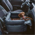 Faux Leather Dog Car Booster Seat & Bed | Large Breeds