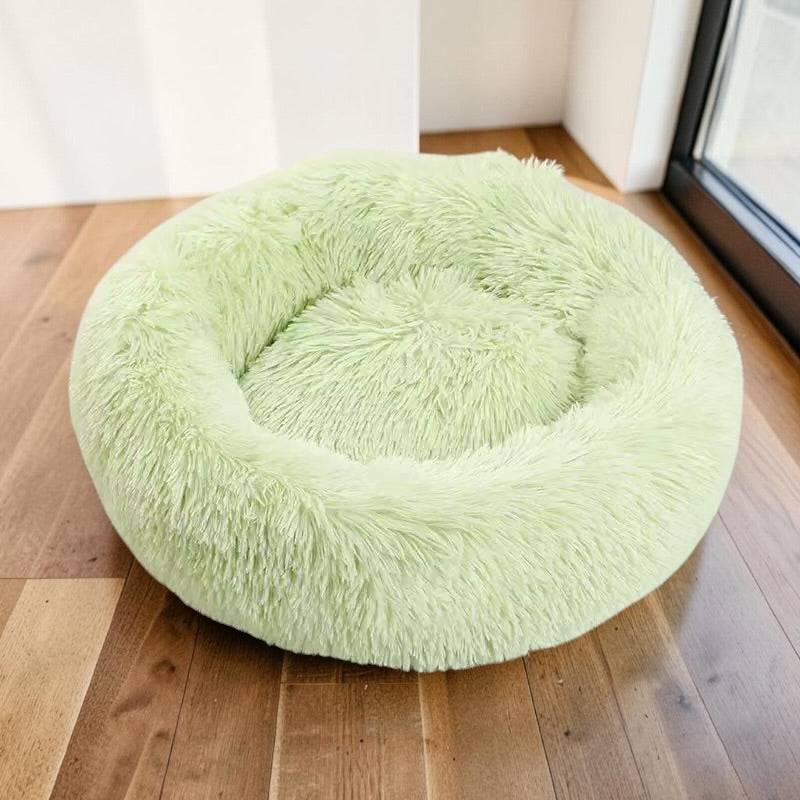 Calming Round Dog Bed | Cosy Nest for Curled-Up Sleepers