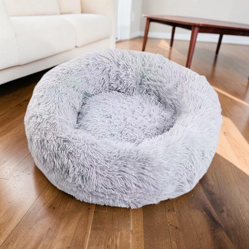 Calming Round Dog Bed | Cosy Nest for Curled-Up Sleepers