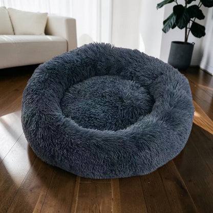 Calming Round Dog Bed | Cosy Nest for Curled-Up Sleepers