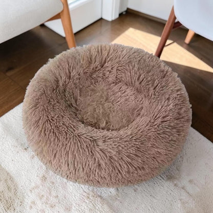 Calming Round Dog Bed | Cosy Nest for Curled-Up Sleepers
