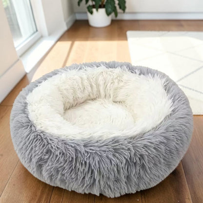 Calming Round Dog Bed | Cosy Nest for Curled-Up Sleepers