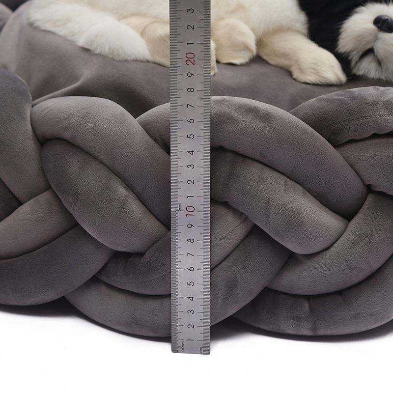 Braided Round Dog Bed | Cosy Woven Nest