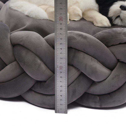 Braided Round Dog Bed | Cosy Woven Nest