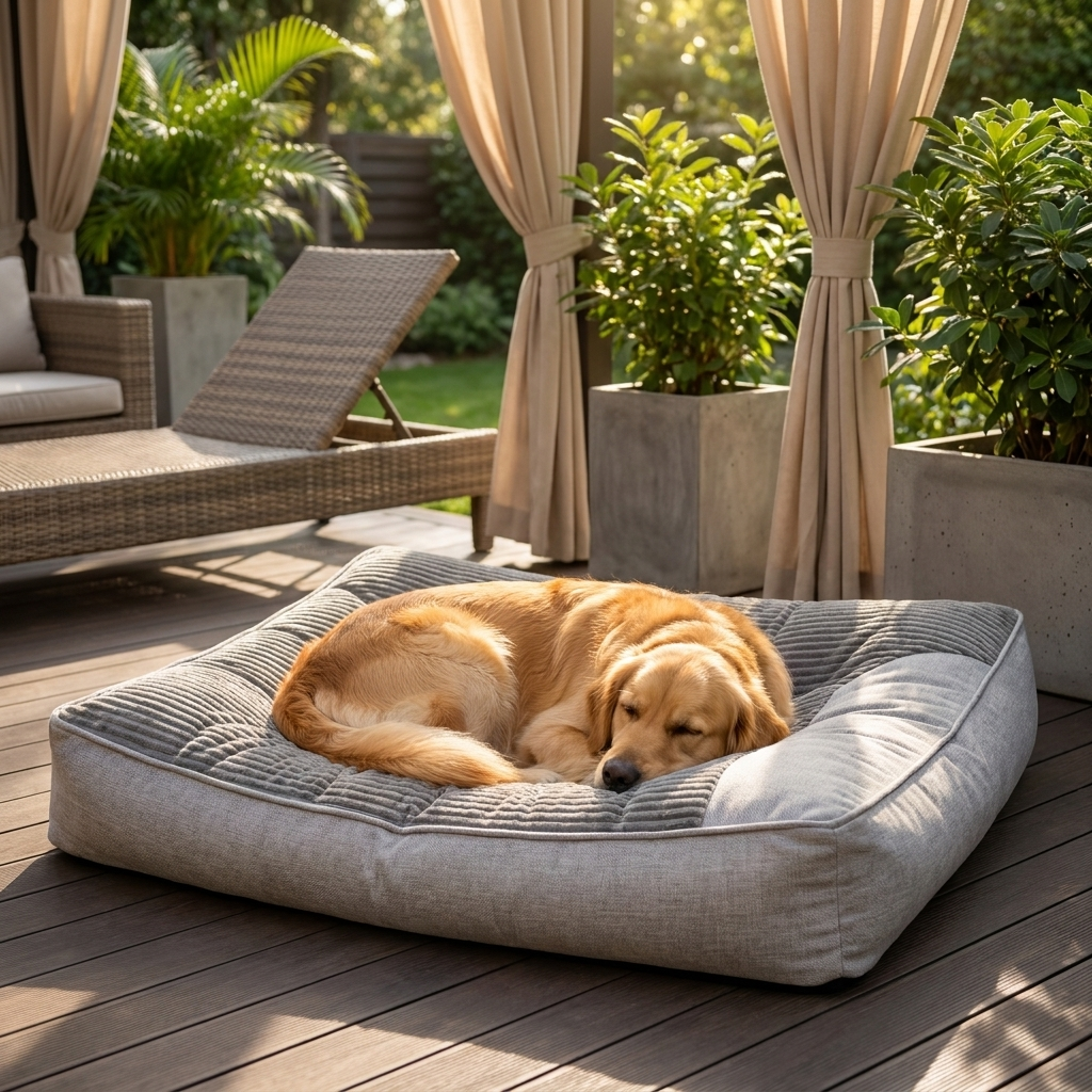 Thick Scratch-resistant, Orthopaedic Cushion Bed, Washable Cover for Large Dogs