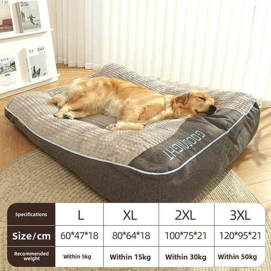 Thick Scratch-resistant, Orthopaedic Cushion Bed, Washable Cover for Large Dogs
