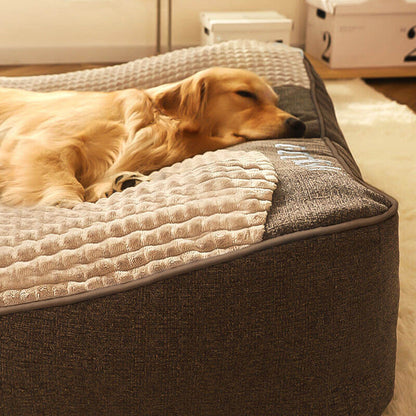Thick Scratch-resistant, Orthopaedic Cushion Bed, Washable Cover for Large Dogs