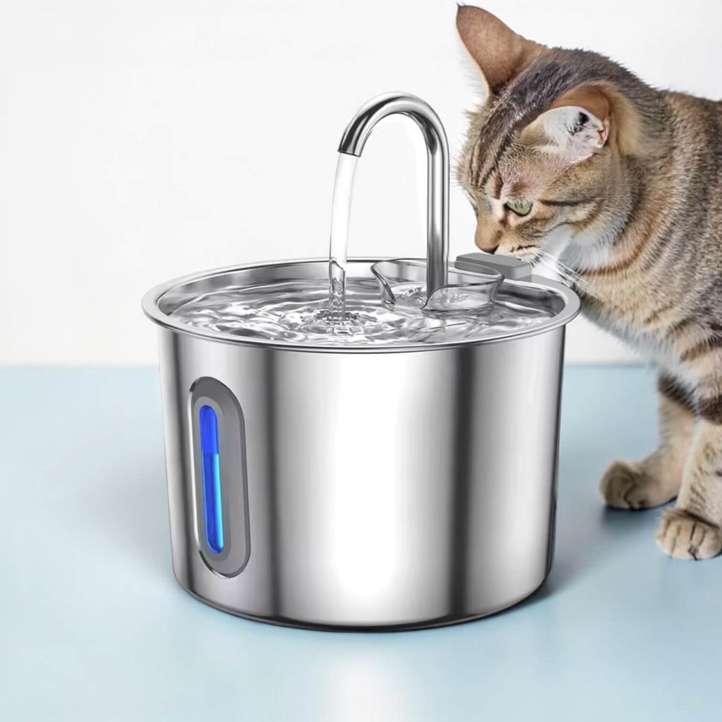 Ripple™ Stainless Steel Pet Fountain – Cleaner Water, Healthier Pets