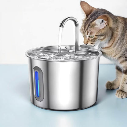 Ripple™ Stainless Steel Pet Fountain – Cleaner Water, Healthier Pets