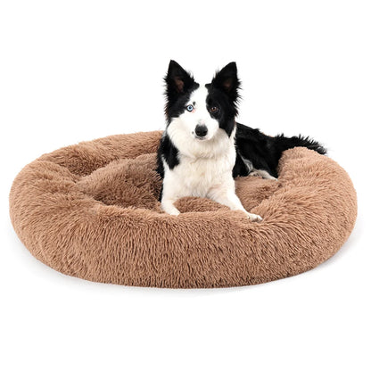 Calming Round Dog Bed | Cosy Nest for Curled-Up Sleepers