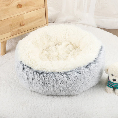 Calming Round Dog Bed | Cosy Nest for Curled-Up Sleepers