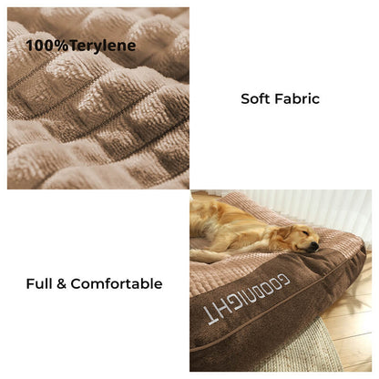 Thick Scratch-resistant, Orthopaedic Cushion Bed, Washable Cover for Large Dogs