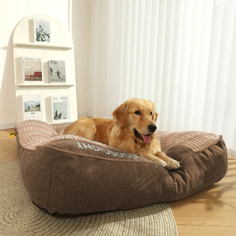 Thick Scratch-resistant, Orthopaedic Cushion Bed, Washable Cover for Large Dogs