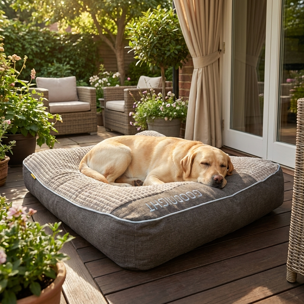 Thick Scratch-resistant, Orthopaedic Cushion Bed, Washable Cover for Large Dogs