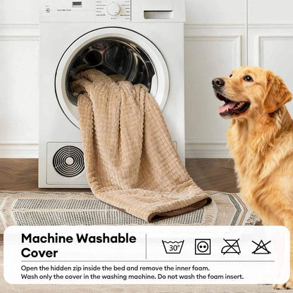 Thick Scratch-resistant, Orthopaedic Cushion Bed, Washable Cover for Large Dogs