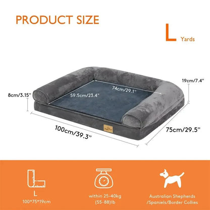 XL Orthopaedic Dog Bed | Sofa-Style, Waterproof, For Large & Giant Breeds