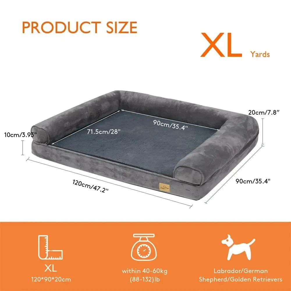 XL Orthopaedic Dog Bed | Sofa-Style, Waterproof, For Large & Giant Breeds