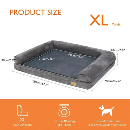 XL Orthopaedic Dog Bed | Sofa-Style, Waterproof, For Large & Giant Breeds