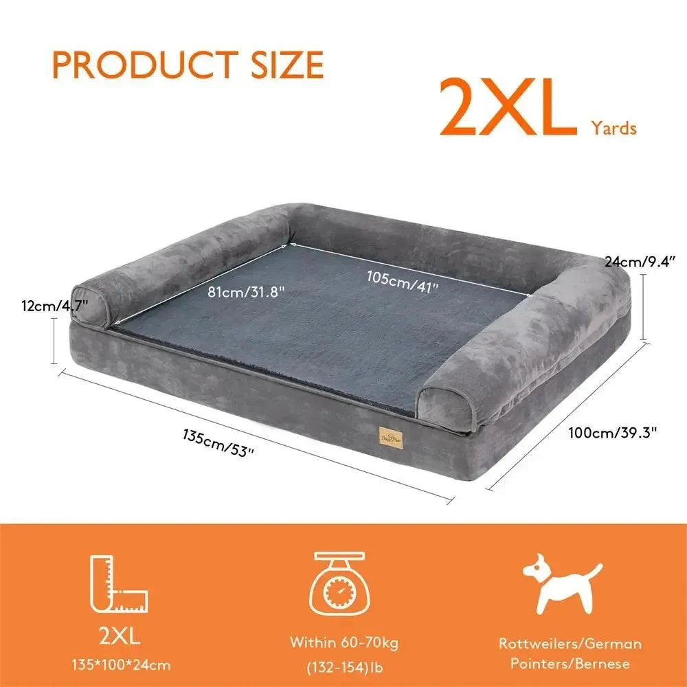 XL Orthopaedic Dog Bed | Sofa-Style, Waterproof, For Large & Giant Breeds