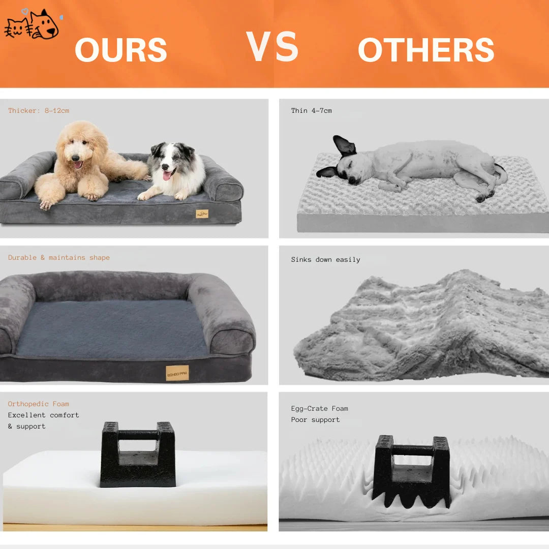XL Orthopaedic Dog Bed | Sofa-Style, Waterproof, For Large & Giant Breeds