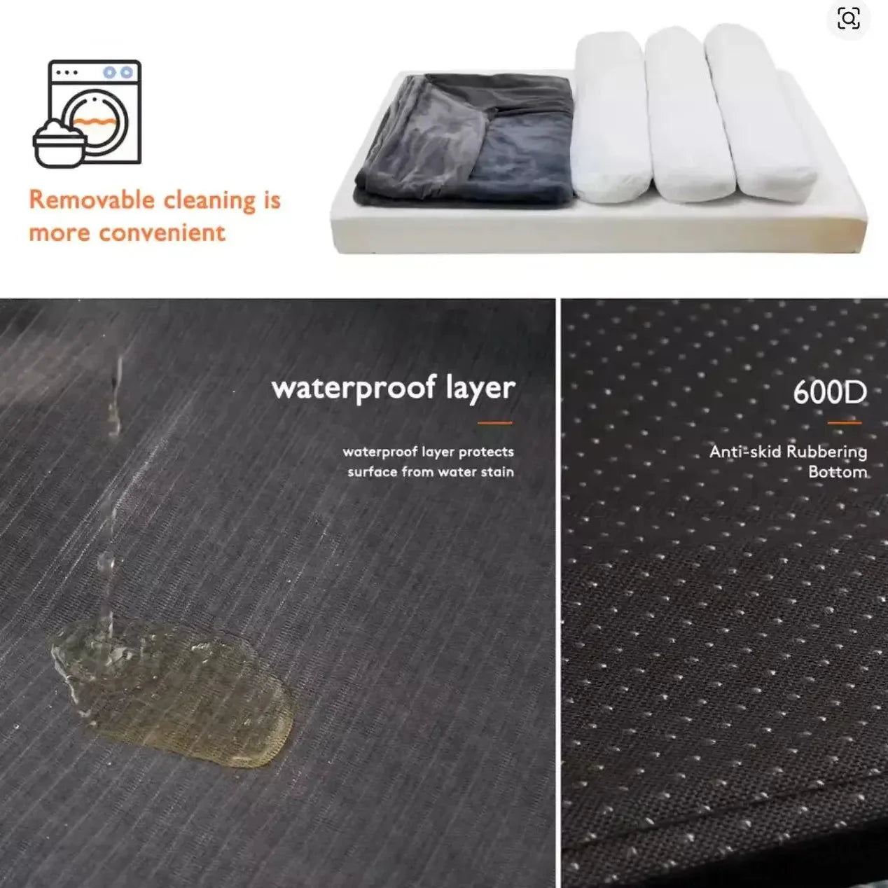 XL Orthopaedic Dog Bed | Sofa-Style, Waterproof, For Large & Giant Breeds